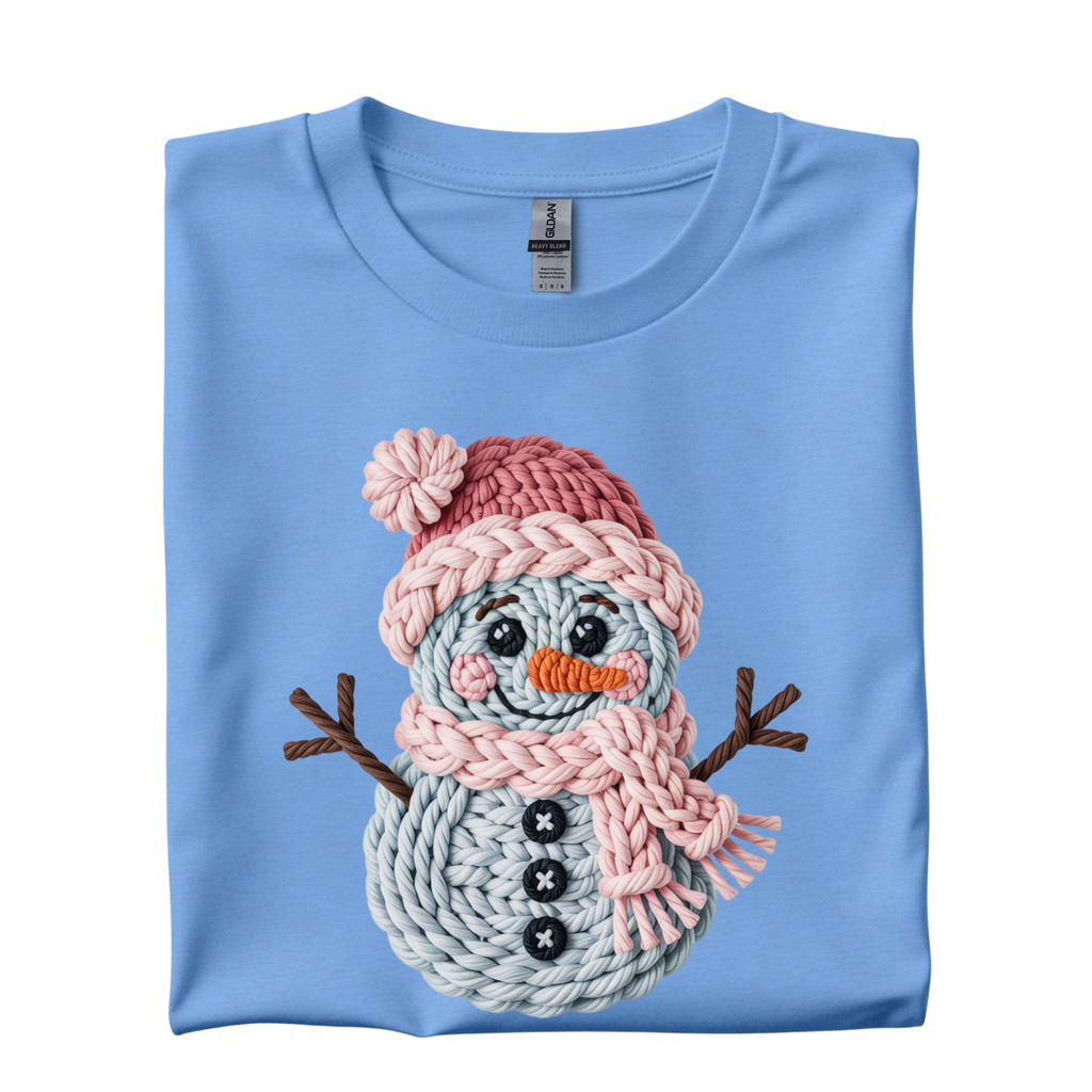 Faux Yarn Snowman