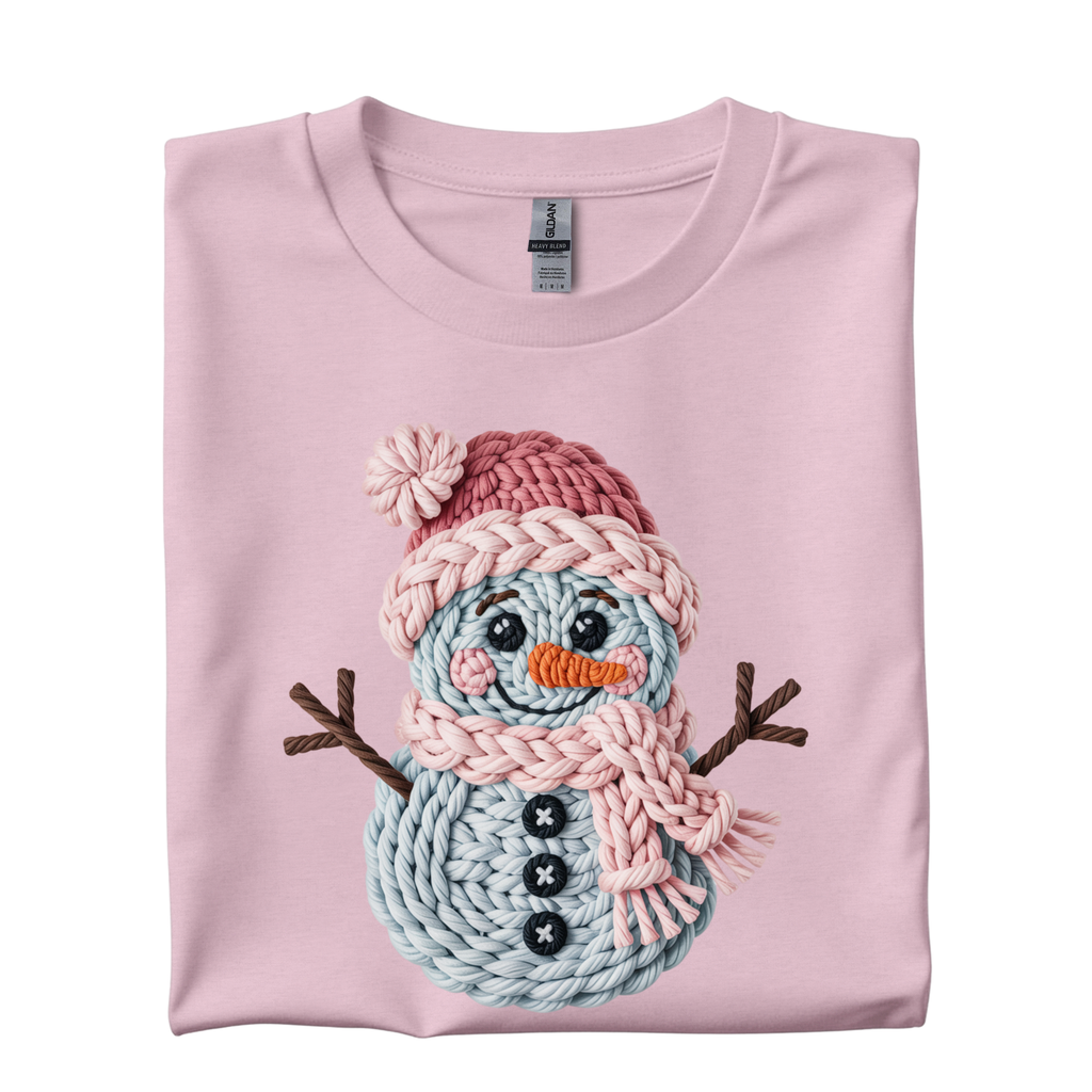 Faux Yarn Snowman