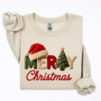 Faux Yarn Merry Christmas