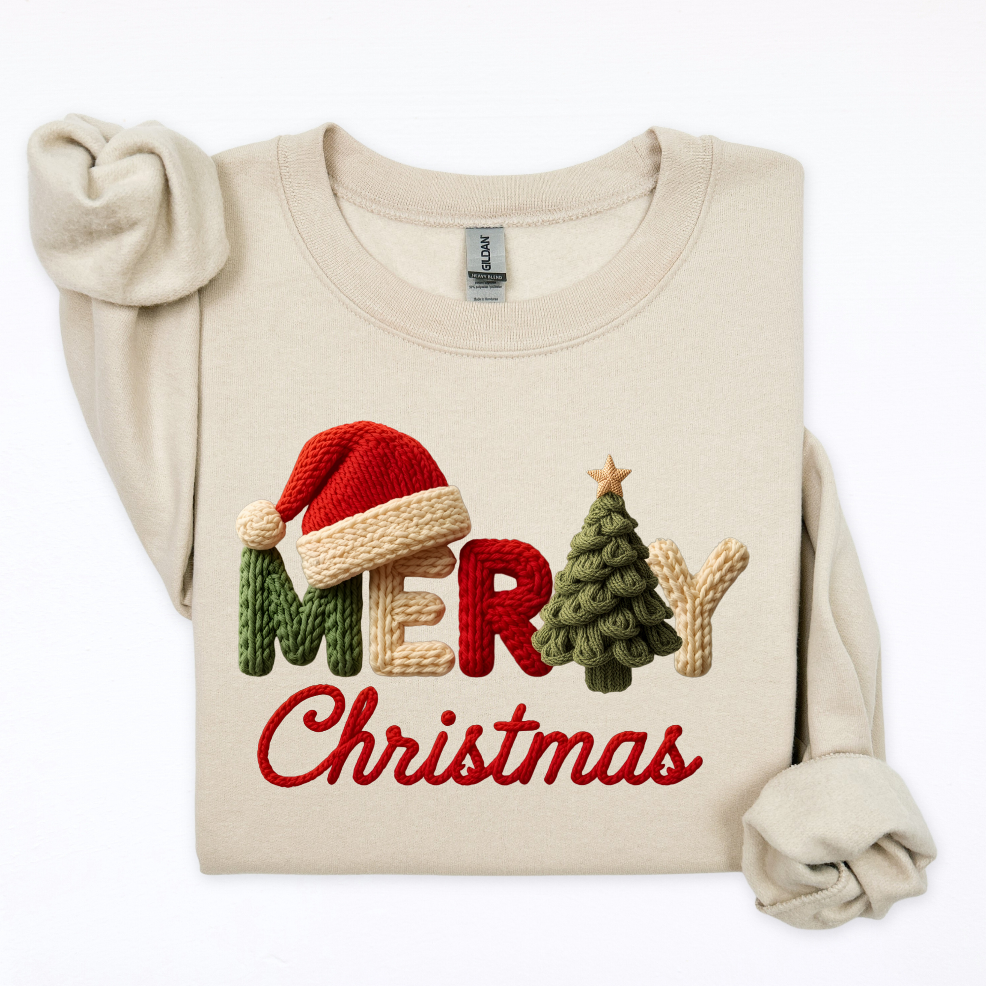 Faux Yarn Merry Christmas