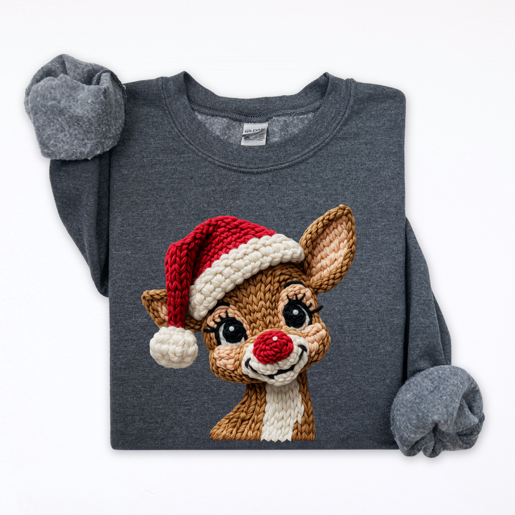 Faux Yarn Reindeer