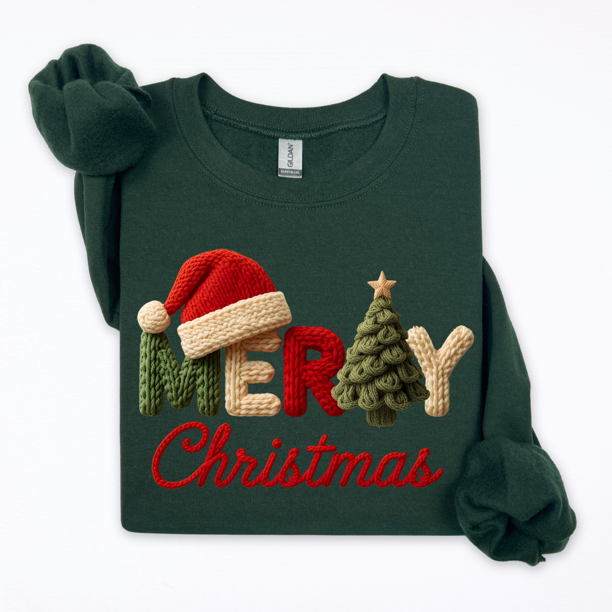 Faux Yarn Merry Christmas