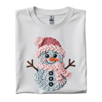 Faux Yarn Snowman