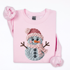 Faux Yarn Snowman