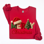 Faux Yarn Merry Christmas