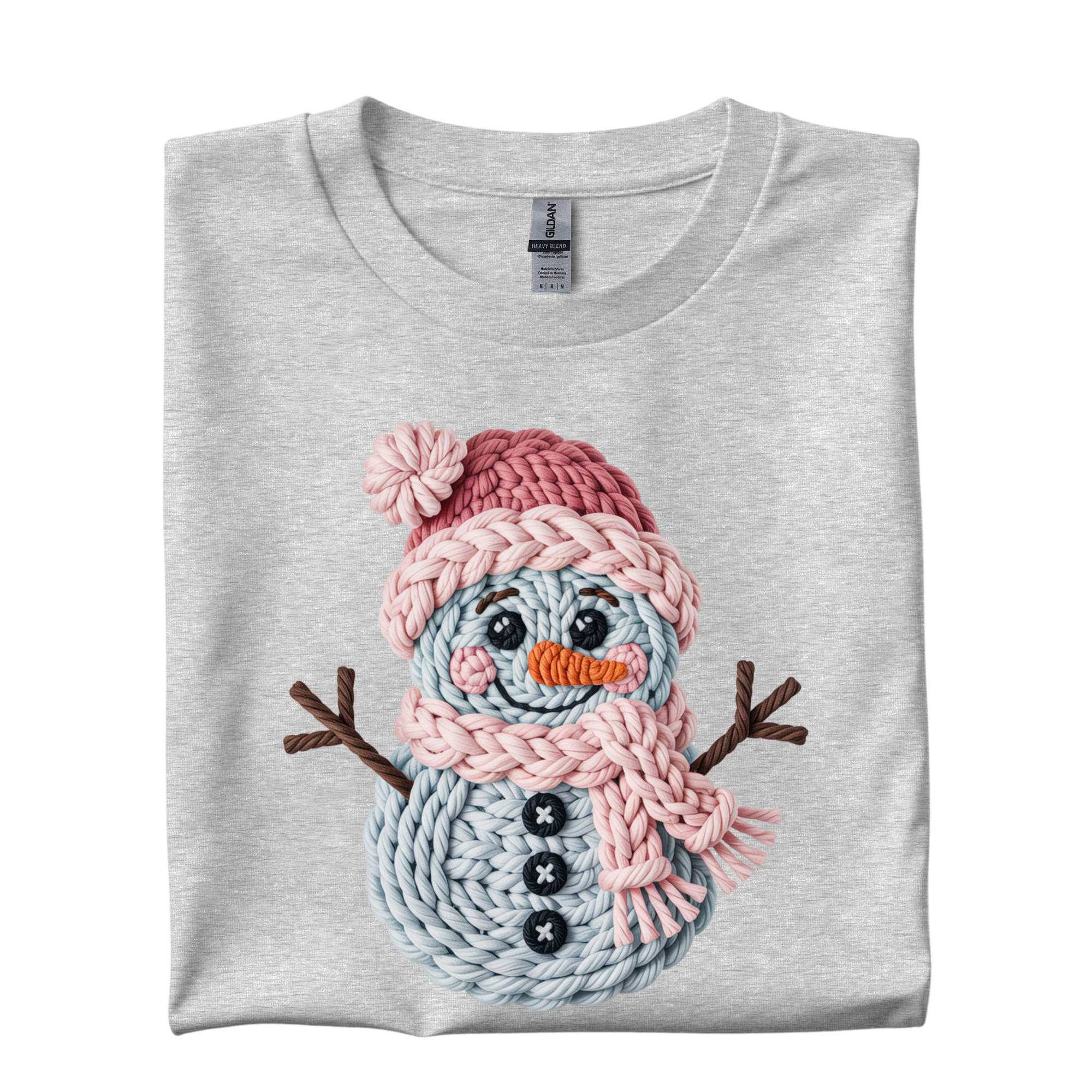 Faux Yarn Snowman