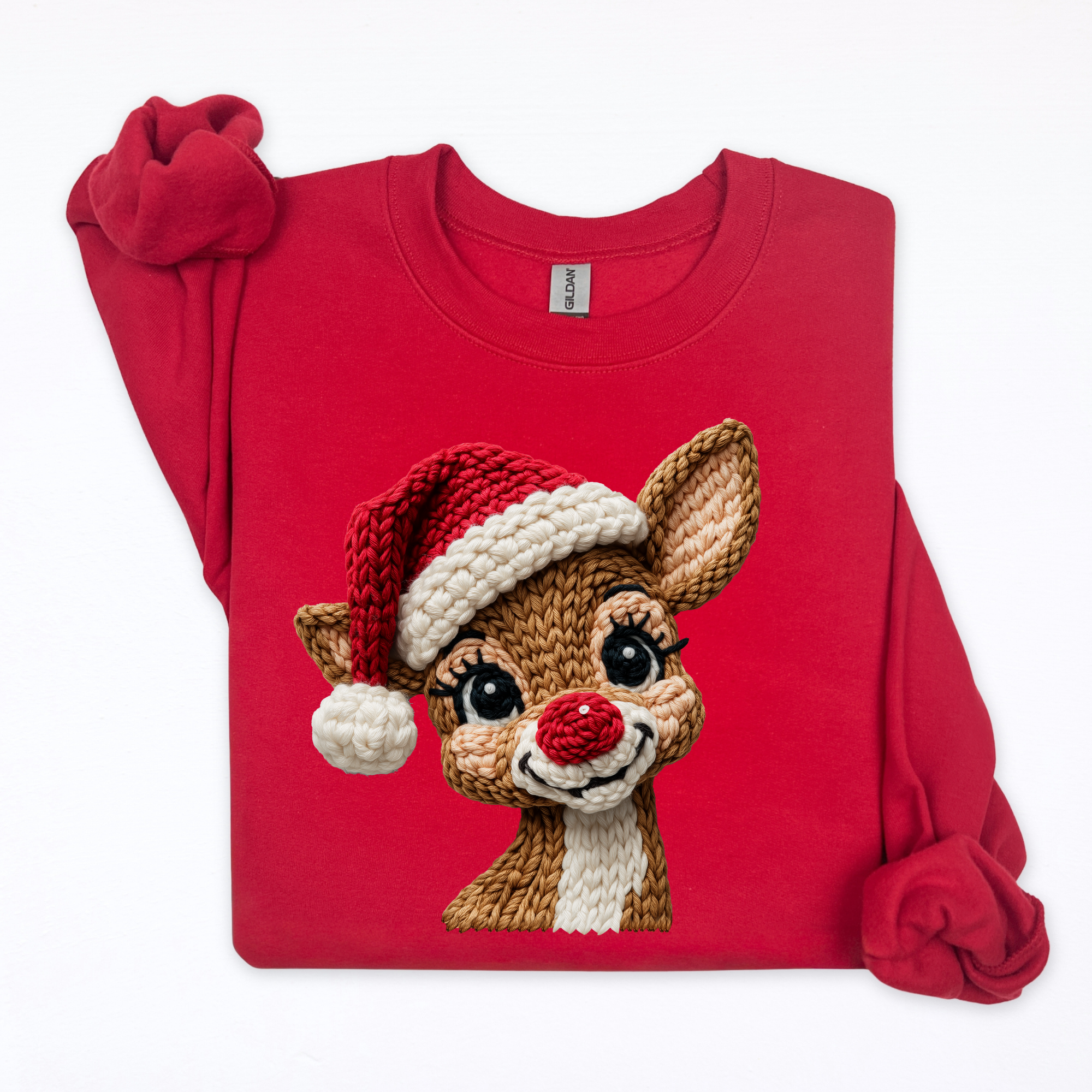 Faux Yarn Reindeer