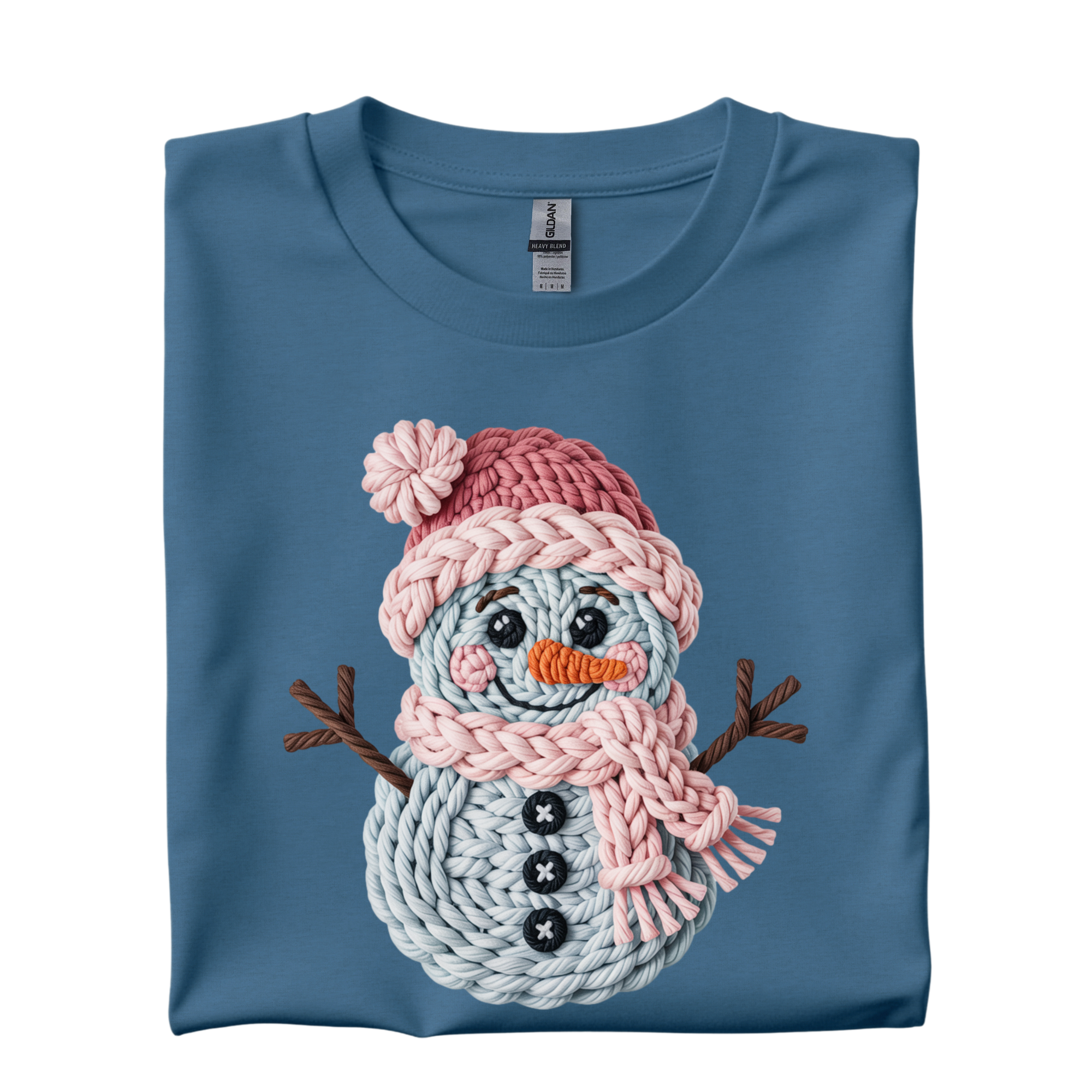 Faux Yarn Snowman