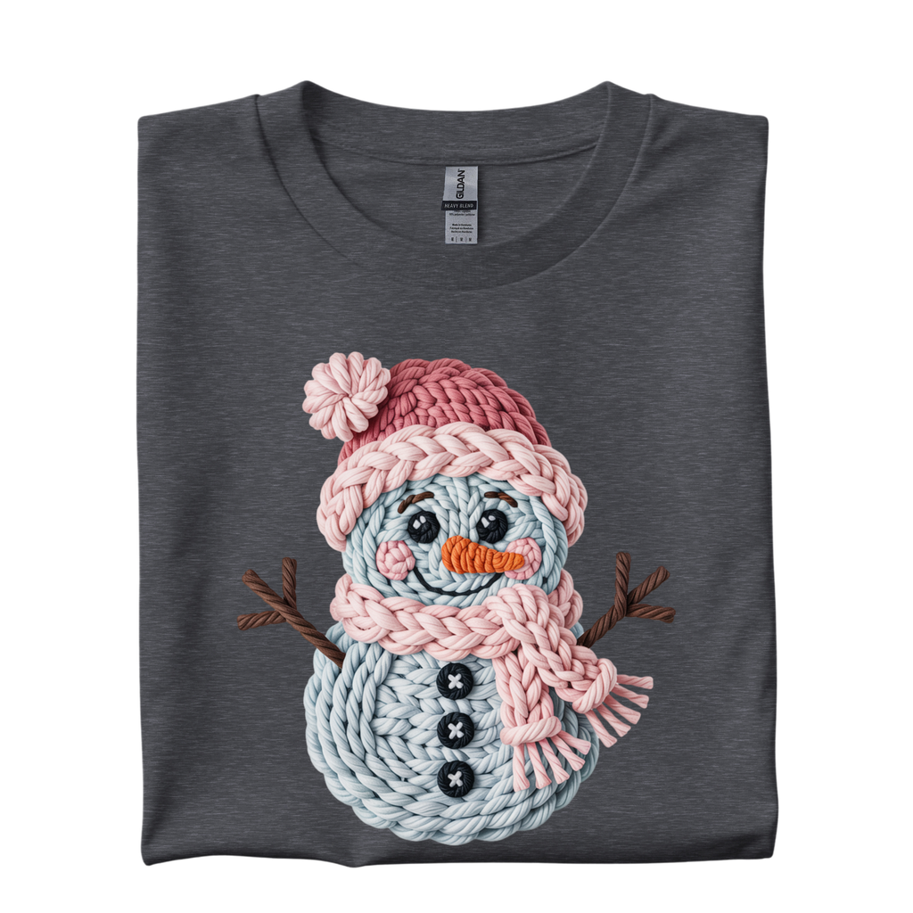 Faux Yarn Snowman