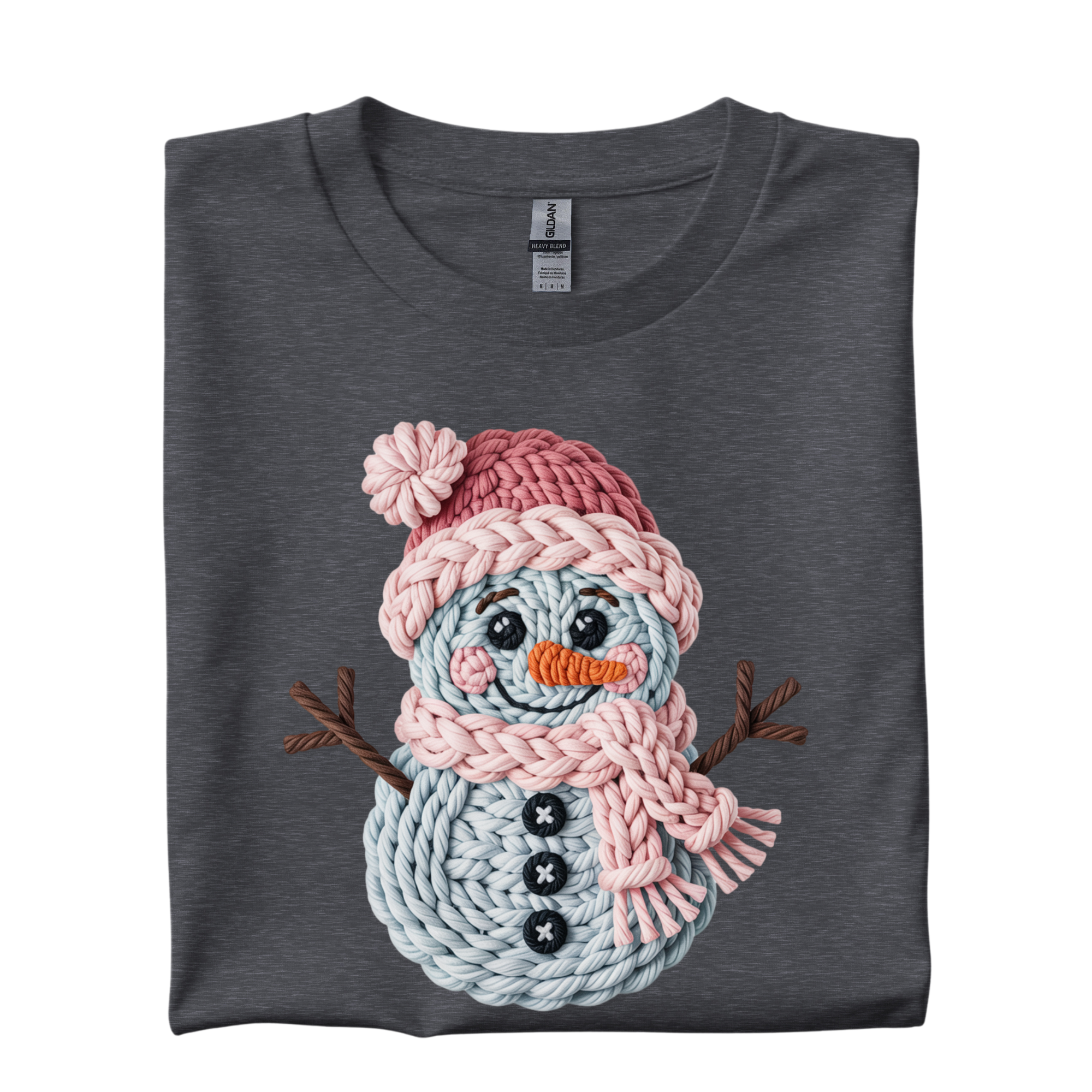 Faux Yarn Snowman